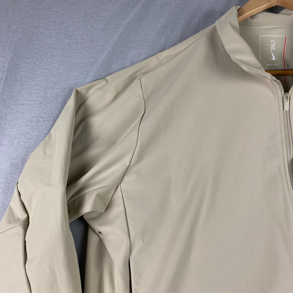 Nike 24.7 PerfectStretch Jacket Mens XXL Beige Dri-FIT UV IF2867-253 Full Zip - Picture 7 of 16